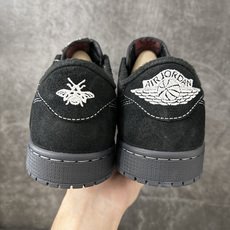 Travis Scott x Air Jordan AJ1 Low OG SPTS联名白黑倒钩低帮 DM7866-001 Travis Scott x Air Jordan AJ1 Low OG SPTS联名白黑倒钩低帮 DM7866-001