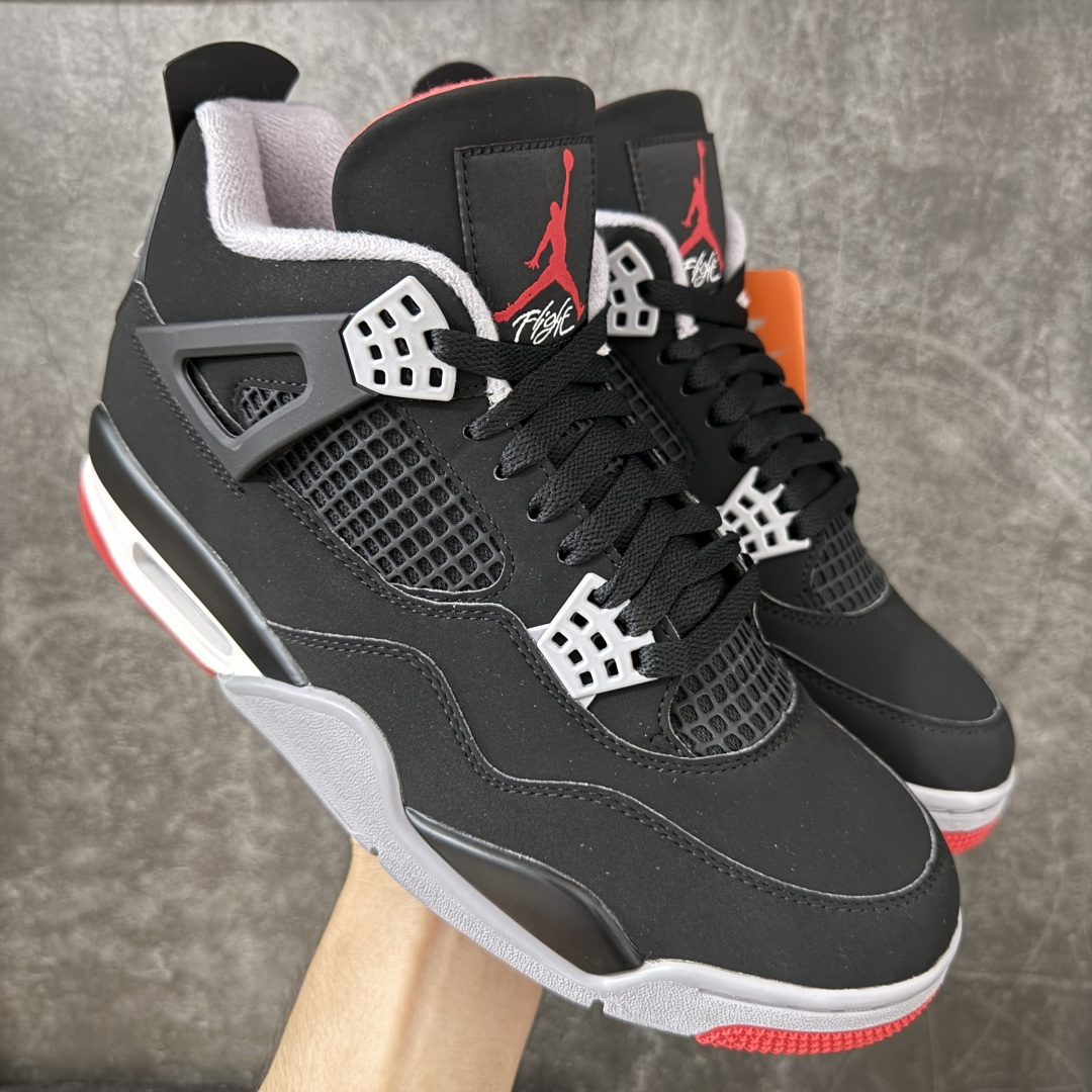 Jordan Air Jordan 4 Retro 2026复刻黑红 舒适贴合 支撑 复古篮球鞋 男款IX8180-00