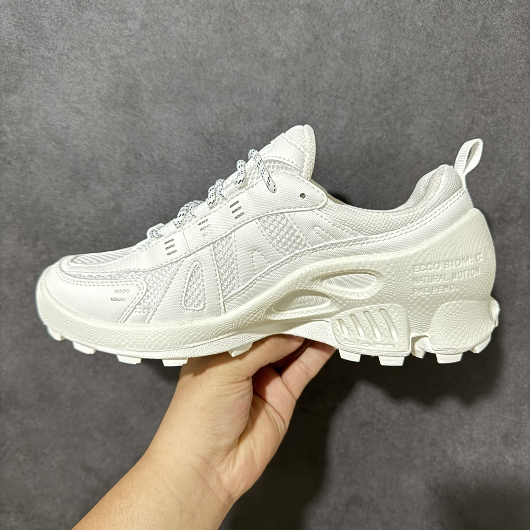 ecco爱步 Biom C Trail 户外越野 时尚舒适 低帮 生活休闲鞋 男款 白色 尺码：36-45 货号：  5