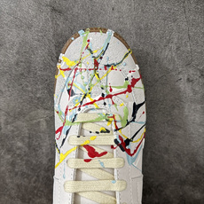 Maison Margiela Calfskin Replica MM6马吉拉 德训运动休闲板鞋 白色泼墨 原版一比一 Maison Margiela Calfskin Replica MM6马吉拉 德训运动休闲板鞋 白色泼墨 原版一比一
