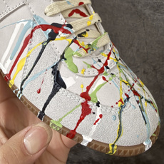 Maison Margiela Calfskin Replica MM6马吉拉 德训运动休闲板鞋 白色泼墨 原版一比一开 Maison Margiela Calfskin Replica MM6马吉拉 德训运动休闲板鞋 白色泼墨 原版一比一开
