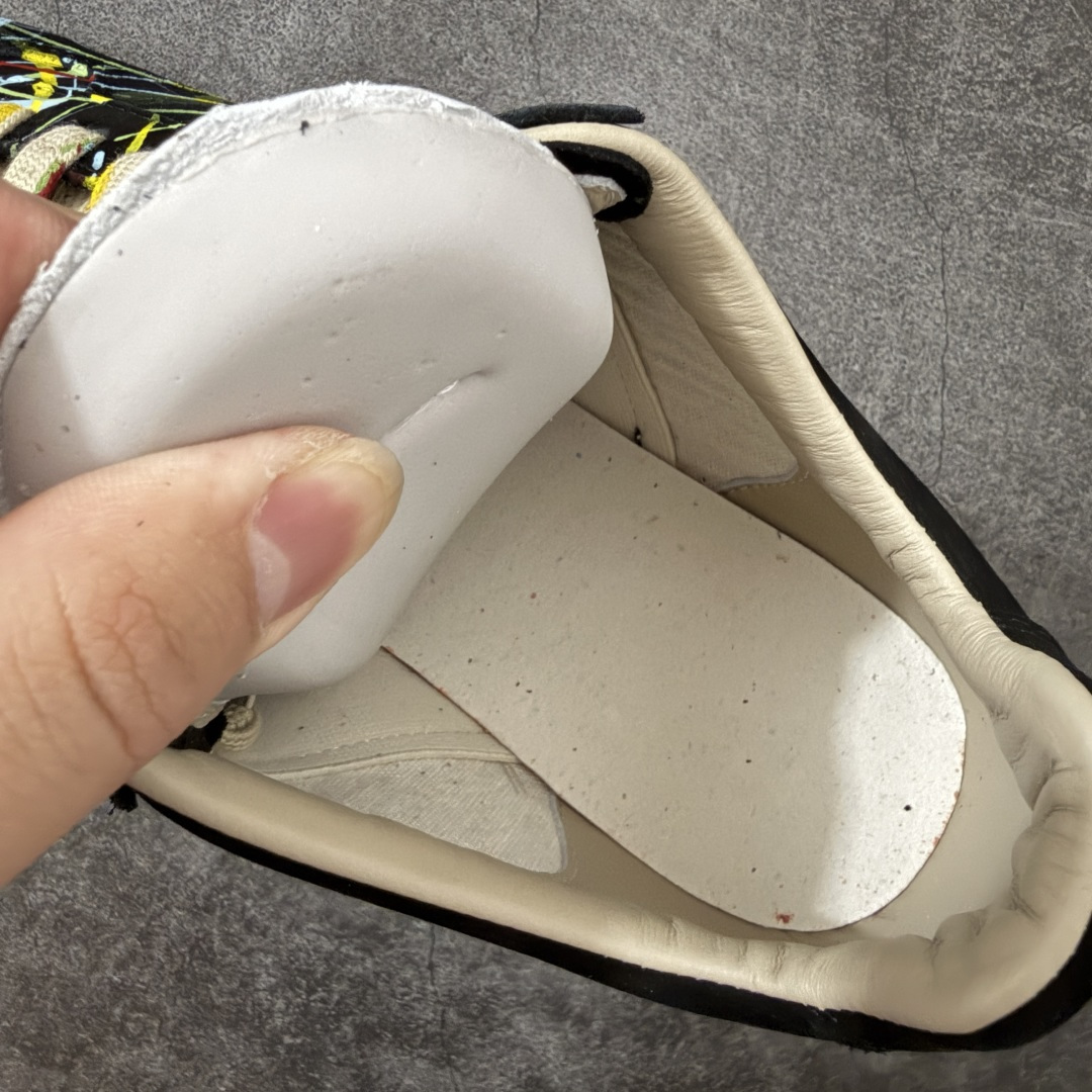 Maison Margiela Calfskin Replica MM6马吉拉 德训运动休闲板鞋 黑色泼墨 原版一比一开 Maison Margiela Calfskin Replica MM6马吉拉 德训运动休闲板鞋 黑色泼墨 原版一比一开