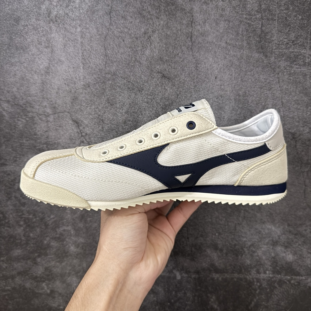 美津浓Mizuno LG 60S 复古舒适 SLIP-ON 薄底一脚蹬穿脱方便 防滑耐磨透气轻便 低帮 生活休闲鞋 男女