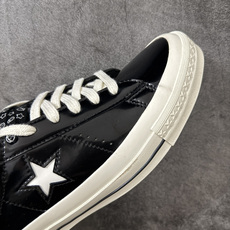 木村联名配色手提袋+匡威OneStar星星鞋 光面皮黑色 Converse One Star Ox 帆布休闲板鞋 A17 木村联名配色手提袋+匡威OneStar星星鞋 光面皮黑色 Converse One Star Ox 帆布休闲板鞋 A17