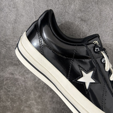 木村联名配色手提袋+匡威OneStar星星鞋 光面皮黑色 Converse One Star Ox 帆布休闲板鞋 A17 木村联名配色手提袋+匡威OneStar星星鞋 光面皮黑色 Converse One Star Ox 帆布休闲板鞋 A17