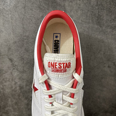 匡威OneStar星星鞋 光面皮白色红标 Converse One Star Ox 帆布休闲板鞋 C 行业一线头部硫化大 匡威OneStar星星鞋 光面皮白色红标 Converse One Star Ox 帆布休闲板鞋 C 行业一线头部硫化大