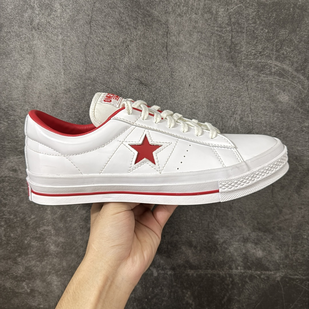 匡威OneStar星星鞋 光面皮白色红标 Converse One Star Ox 帆布休闲板鞋 C 行业一线头部硫化大 匡威OneStar星星鞋 光面皮白色红标 Converse One Star Ox 帆布休闲板鞋 C 行业一线头部硫化大