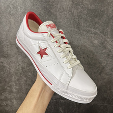 匡威OneStar星星鞋 光面皮白色红标 Converse One Star Ox 帆布休闲板鞋 C 行业一线头部硫化大 匡威OneStar星星鞋 光面皮白色红标 Converse One Star Ox 帆布休闲板鞋 C 行业一线头部硫化大
