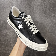 匡威OneStar星星鞋 光面皮黑白 Converse One Star Ox 帆布休闲板鞋 C 行业一线头部硫化大厂出 匡威OneStar星星鞋 光面皮黑白 Converse One Star Ox 帆布休闲板鞋 C 行业一线头部硫化大厂出