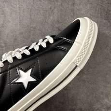 匡威OneStar星星鞋 光面皮黑白 Converse One Star Ox 帆布休闲板鞋 C 行业一线头部硫化大厂出 匡威OneStar星星鞋 光面皮黑白 Converse One Star Ox 帆布休闲板鞋 C 行业一线头部硫化大厂出