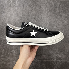 匡威OneStar星星鞋 光面皮黑白 Converse One Star Ox 帆布休闲板鞋 C 行业一线头部硫化大厂出 匡威OneStar星星鞋 光面皮黑白 Converse One Star Ox 帆布休闲板鞋 C 行业一线头部硫化大厂出