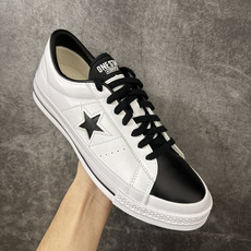 匡威OneStar星星鞋 光面皮白黑 Converse One Star Ox 帆布休闲板鞋 C 行业一线头部硫化大厂出 匡威OneStar星星鞋 光面皮白黑 Converse One Star Ox 帆布休闲板鞋 C 行业一线头部硫化大厂出