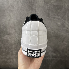 匡威OneStar星星鞋 光面皮白黑 Converse One Star Ox 帆布休闲板鞋 C 行业一线头部硫化大厂出 匡威OneStar星星鞋 光面皮白黑 Converse One Star Ox 帆布休闲板鞋 C 行业一线头部硫化大厂出