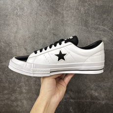 匡威OneStar星星鞋 光面皮白黑 Converse One Star Ox 帆布休闲板鞋 C 行业一线头部硫化大厂出 匡威OneStar星星鞋 光面皮白黑 Converse One Star Ox 帆布休闲板鞋 C 行业一线头部硫化大厂出