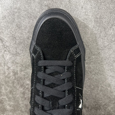 匡威OneStar星星鞋 光面皮黑色白标 Converse One Star Ox 帆布休闲板鞋 C 行业一线头部硫化大 匡威OneStar星星鞋 光面皮黑色白标 Converse One Star Ox 帆布休闲板鞋 C 行业一线头部硫化大