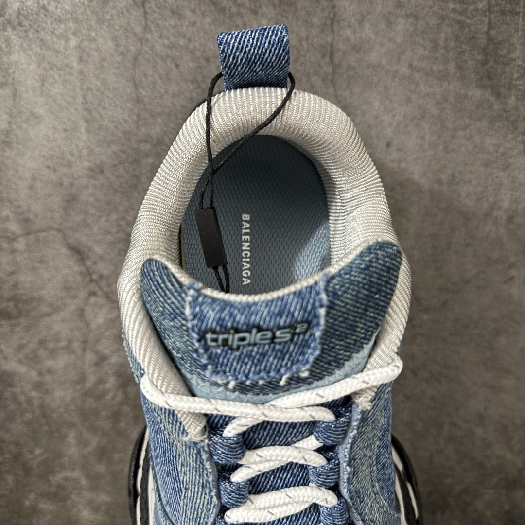 Balenciaga巴黎世家24代 Triple S .2 低帮 老爹鞋 牛仔蓝 市场老牌巴黎世家大厂出品 品质价格无需 Balenciaga巴黎世家24代 Triple S .2 低帮 老爹鞋 牛仔蓝 市场老牌巴黎世家大厂出品 品质价格无需