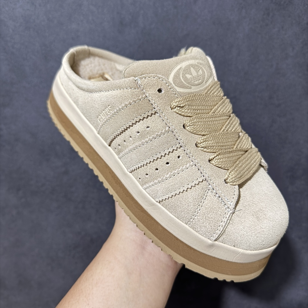 Adidas Originals Campus 00S WTR LO系列 阿迪达斯 面包风时尚潮流包头拖鞋 保有原型设计 Adidas Originals Campus 00S WTR LO系列 阿迪达斯 面包风时尚潮流包头拖鞋 保有原型设计