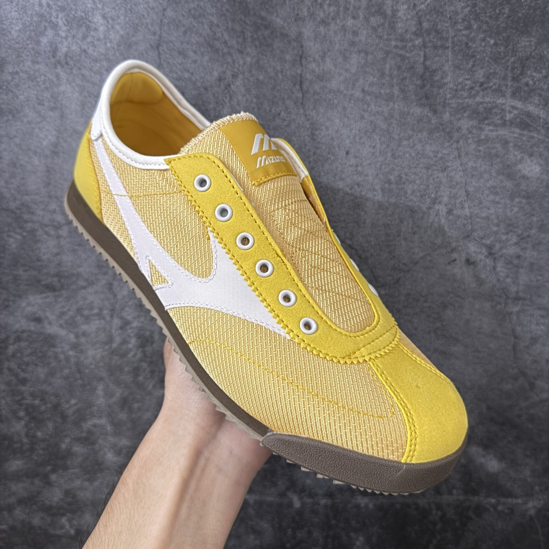 美津浓Mizuno LG 60S 复古舒适 SLIP-ON 薄底一脚蹬穿脱方便 防滑耐磨透气轻便 低帮 生活休闲鞋 男女