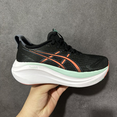 Asics Gel-Nimbus 27 亚瑟士复古透气休闲鞋缓震男子耐磨跑步鞋 货号: 1012B819 001 尺码: Asics Gel-Nimbus 27 亚瑟士复古透气休闲鞋缓震男子耐磨跑步鞋 货号: 1012B819 001 尺码: