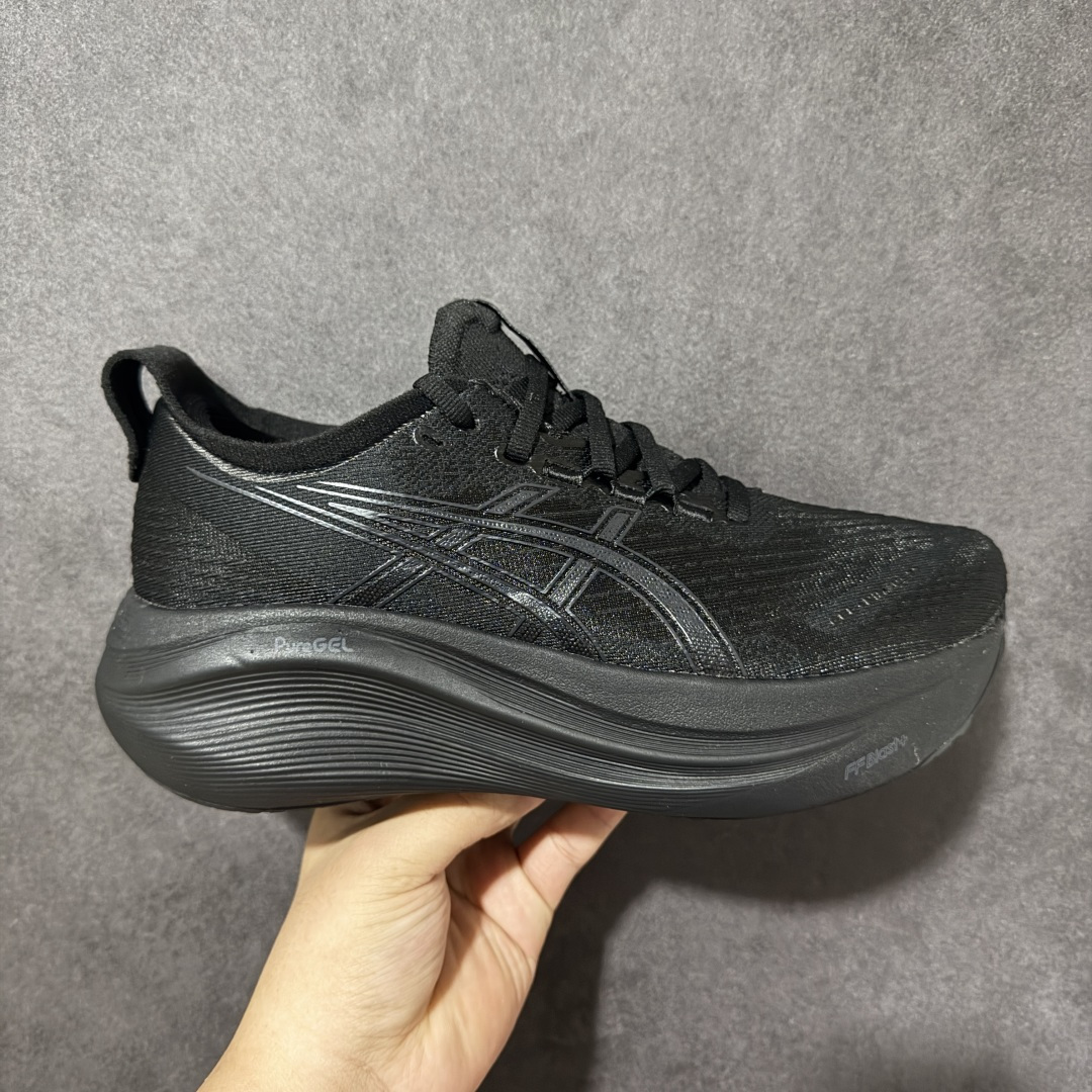 Asics Gel-Nimbus 27 亚瑟士复古透气休闲鞋缓震男子耐磨跑步鞋 货号: 1012B819 001 尺码: Asics Gel-Nimbus 27 亚瑟士复古透气休闲鞋缓震男子耐磨跑步鞋 货号: 1012B819 001 尺码: