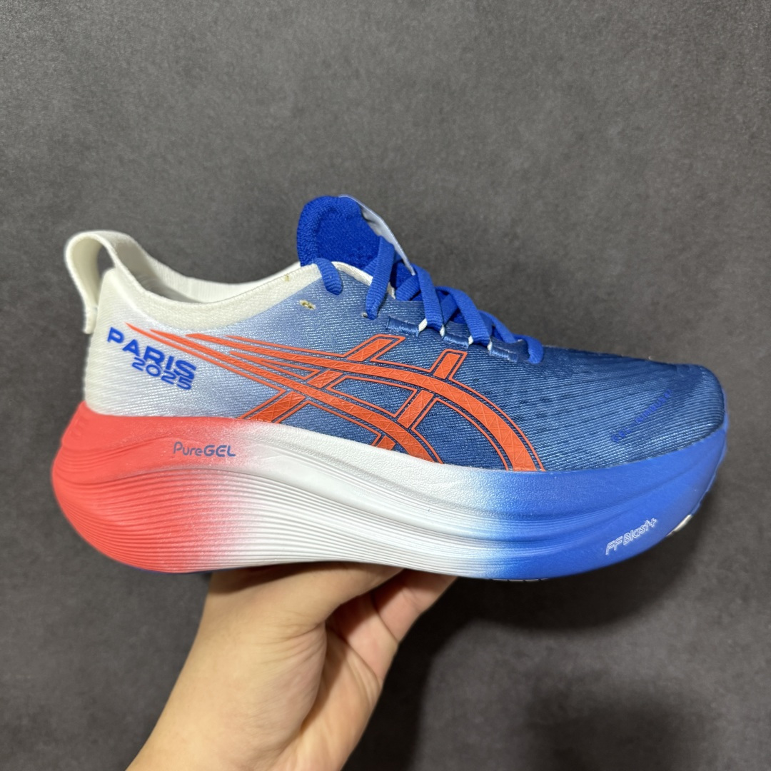 Asics Gel-Nimbus 27 亚瑟士复古透气休闲鞋缓震男子耐磨跑步鞋 货号: 1012B819 001 尺码: Asics Gel-Nimbus 27 亚瑟士复古透气休闲鞋缓震男子耐磨跑步鞋 货号: 1012B819 001 尺码: