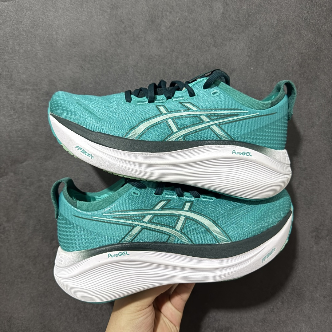 Asics Gel-Nimbus 27 亚瑟士复古透气休闲鞋缓震男子耐磨跑步鞋 货号: 1012B819 001 尺码: Asics Gel-Nimbus 27 亚瑟士复古透气休闲鞋缓震男子耐磨跑步鞋 货号: 1012B819 001 尺码: