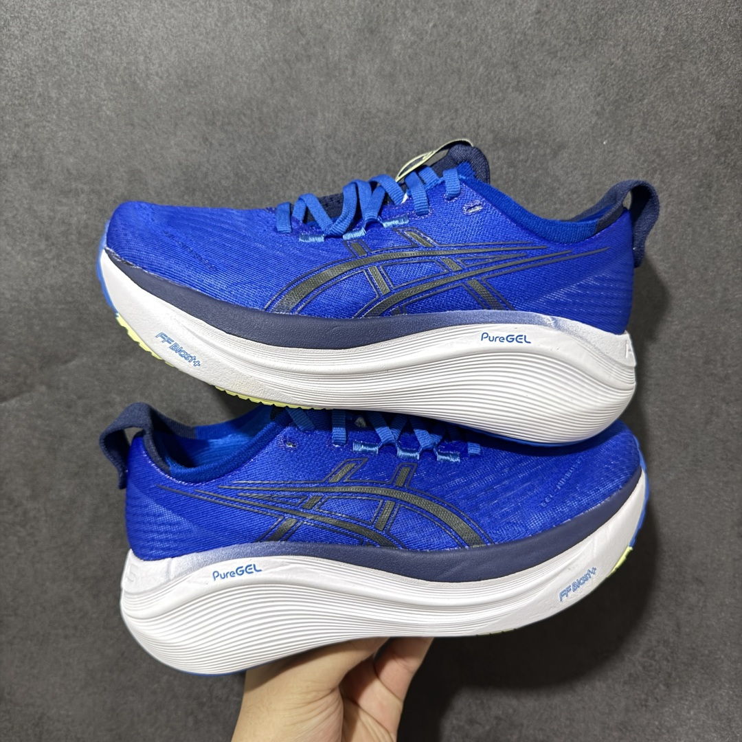 Asics Gel-Nimbus 27 亚瑟士复古透气休闲鞋缓震男子耐磨跑步鞋 货号: 1012B819 001 尺码: Asics Gel-Nimbus 27 亚瑟士复古透气休闲鞋缓震男子耐磨跑步鞋 货号: 1012B819 001 尺码: