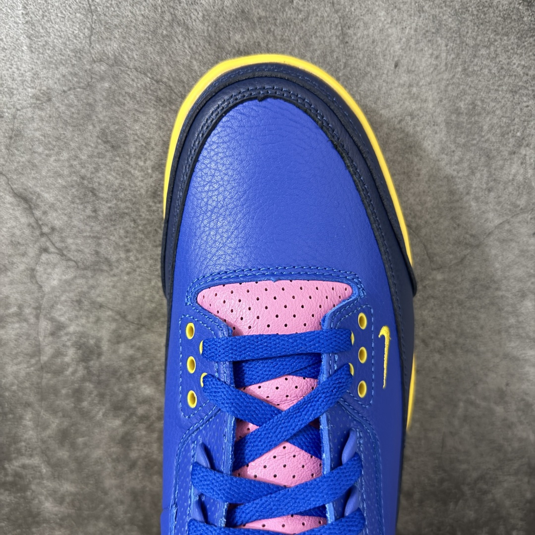 AJ3巴西 蓝粉 Air Jordan 3 Retro OG Brasil 巴西足球队设计灵感 赛车蓝 货号:IV487 AJ3巴西 蓝粉 Air Jordan 3 Retro OG Brasil 巴西足球队设计灵感 赛车蓝 货号:IV487