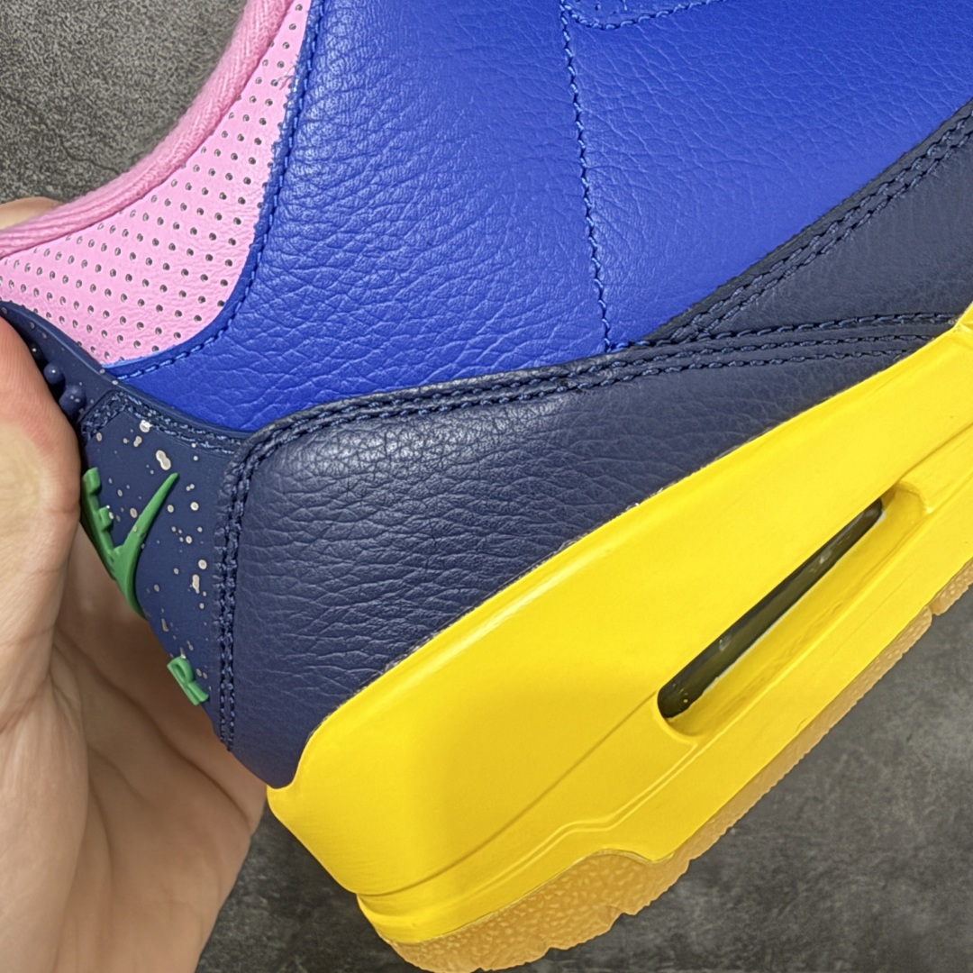 AJ3巴西 蓝粉 Air Jordan 3 Retro OG Brasil 巴西足球队设计灵感 赛车蓝 货号:IV487 AJ3巴西 蓝粉 Air Jordan 3 Retro OG Brasil 巴西足球队设计灵感 赛车蓝 货号:IV487