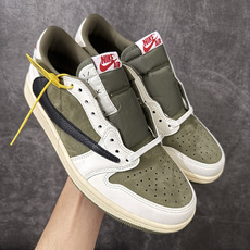 Travis Scott x Air Jordan AJ1 Low OG SPTS联名白绿黑倒钩低帮 DM7866-20 Travis Scott x Air Jordan AJ1 Low OG SPTS联名白绿黑倒钩低帮 DM7866-20