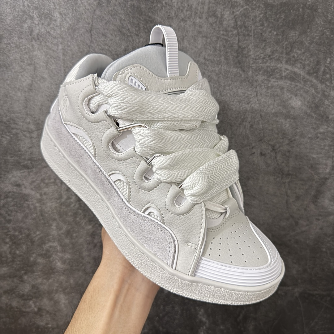 Lanvin Leather Curb Sneakers 浪凡面包鞋 现货 原版1:1开模重工艺制作 面料采用进口牛磨砂 Lanvin Leather Curb Sneakers 浪凡面包鞋 现货 原版1:1开模重工艺制作 面料采用进口牛磨砂