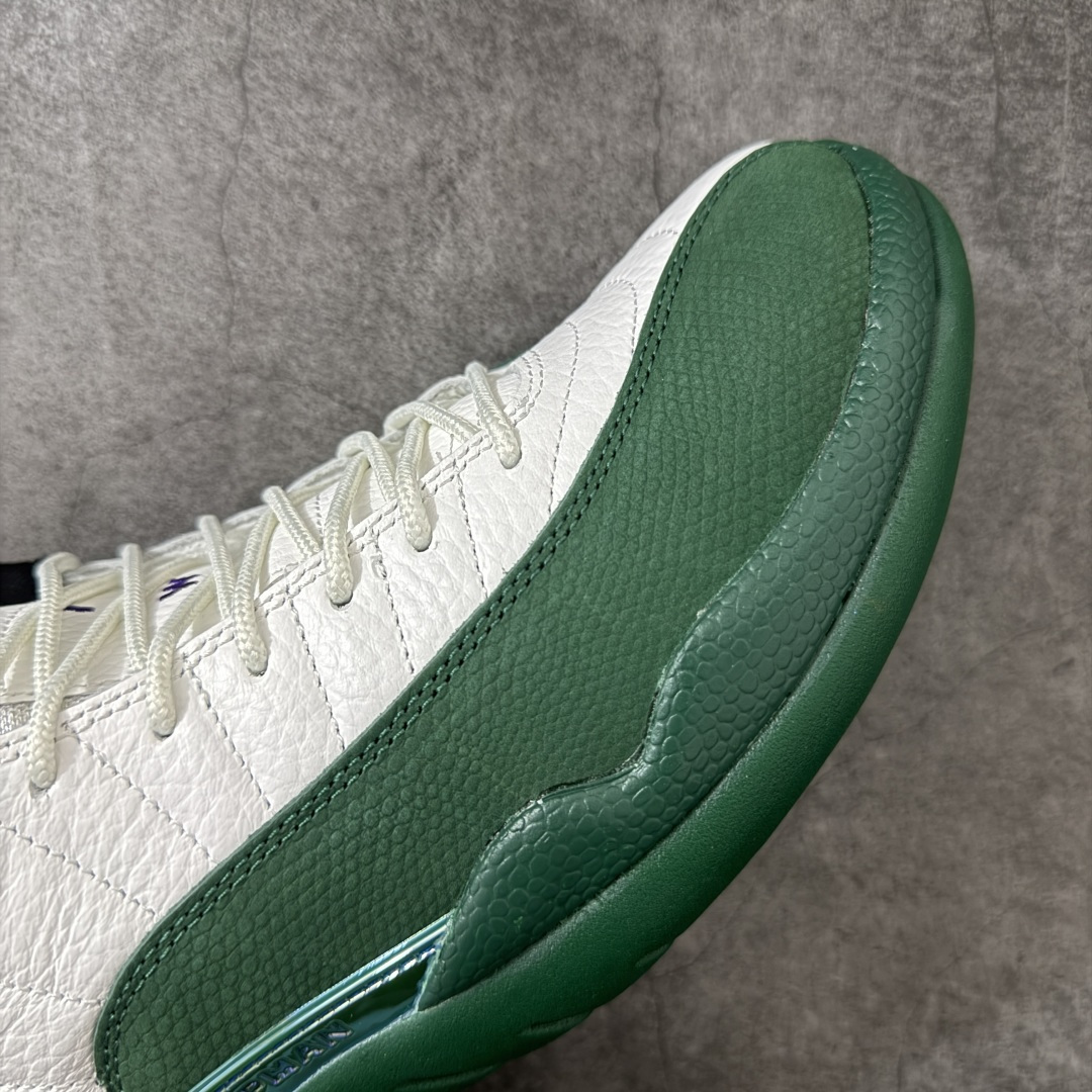 Air Jordan AJ12 Retro 潮流 中帮 复古篮球鞋 白绿雄鹿 CT8013-103 市场唯一附带GOAT