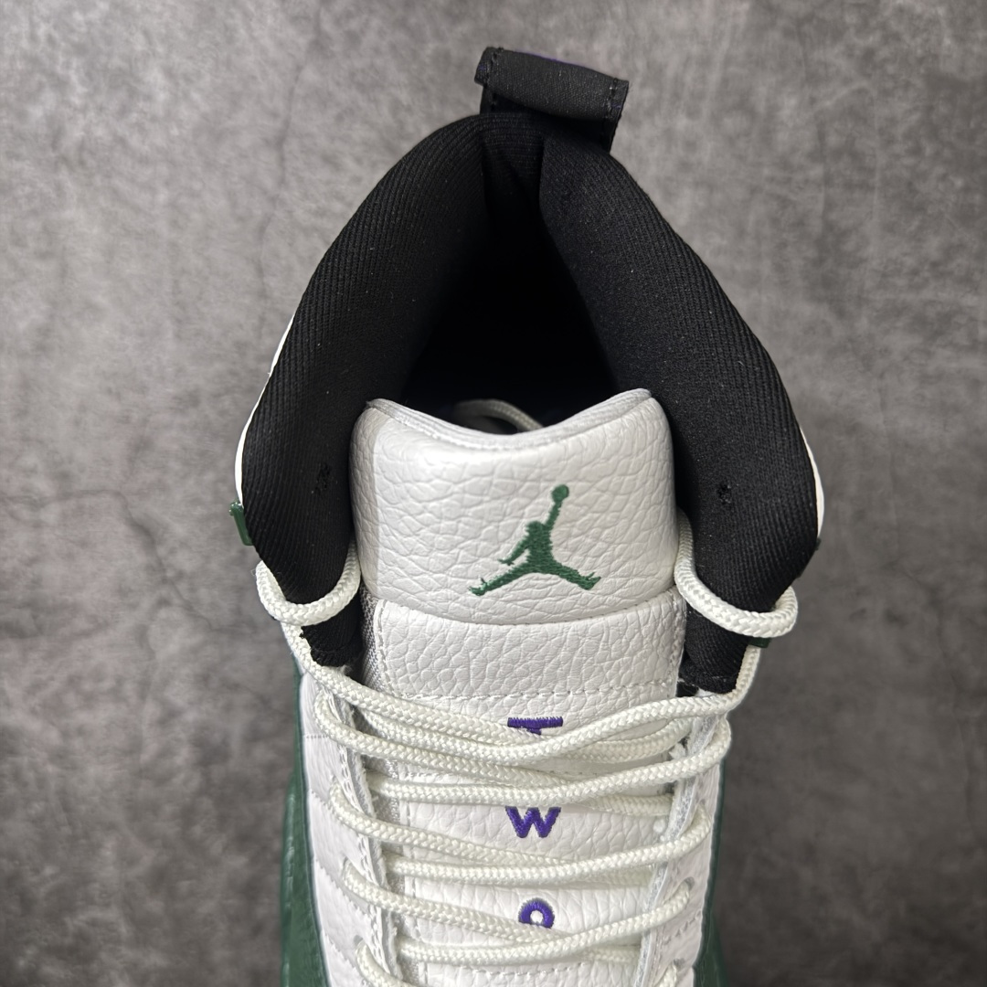 Air Jordan AJ12 Retro 潮流 中帮 复古篮球鞋 白绿雄鹿 CT8013-103 市场唯一附带GOAT