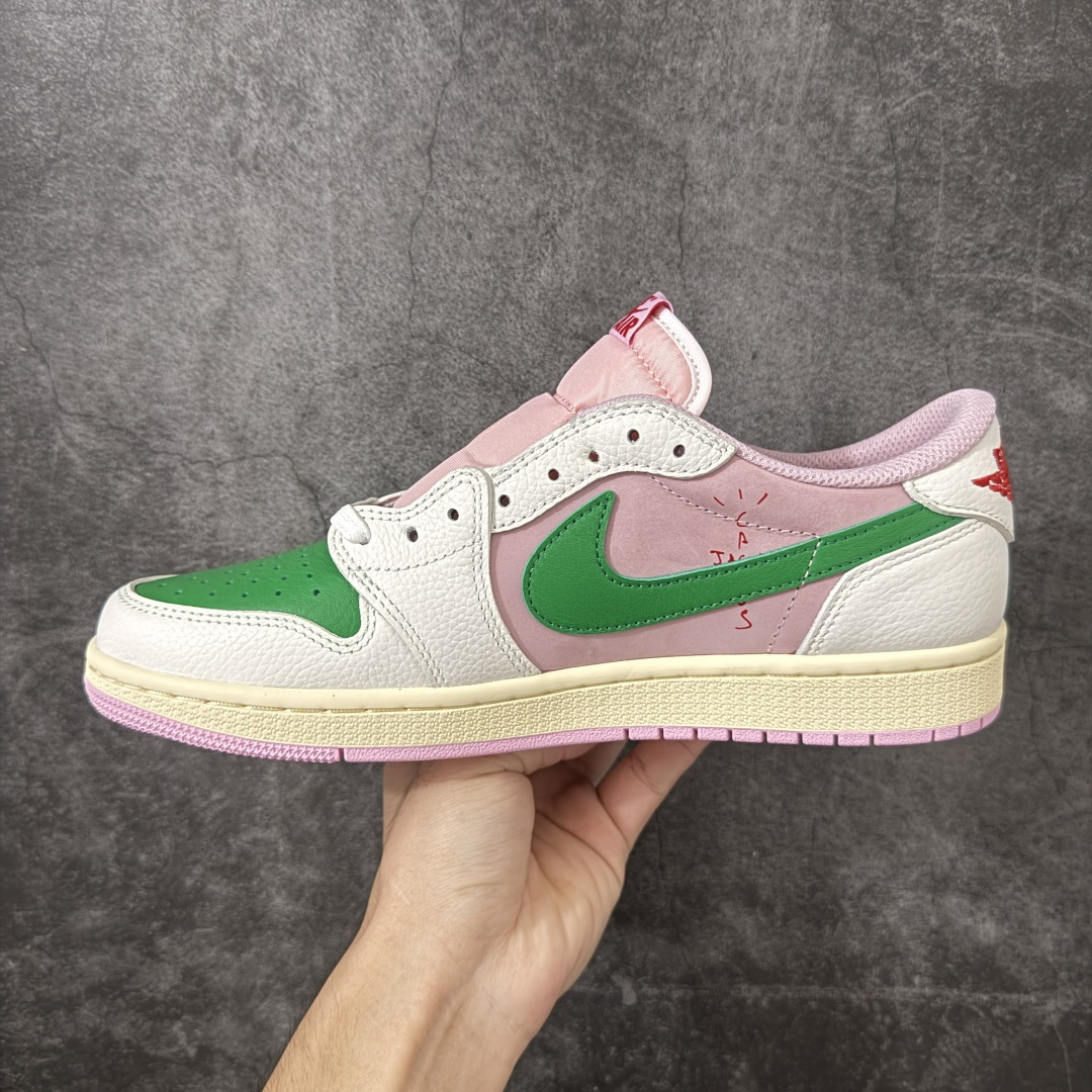 Travis Scott x Air Jordan AJ1 Low OG SPTS联名倒钩低帮 白粉绿倒钩定制款 IQ7 Travis Scott x Air Jordan AJ1 Low OG SPTS联名倒钩低帮 白粉绿倒钩定制款 IQ7
