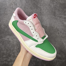 Travis Scott x Air Jordan AJ1 Low OG SPTS联名倒钩低帮 白粉绿倒钩定制款 IQ7 Travis Scott x Air Jordan AJ1 Low OG SPTS联名倒钩低帮 白粉绿倒钩定制款 IQ7