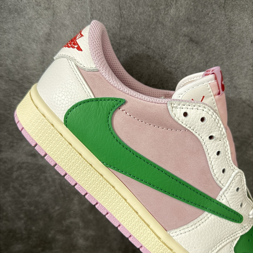 Travis Scott x Air Jordan AJ1 Low OG SPTS联名倒钩低帮 白粉绿倒钩定制款 IQ7 Travis Scott x Air Jordan AJ1 Low OG SPTS联名倒钩低帮 白粉绿倒钩定制款 IQ7
