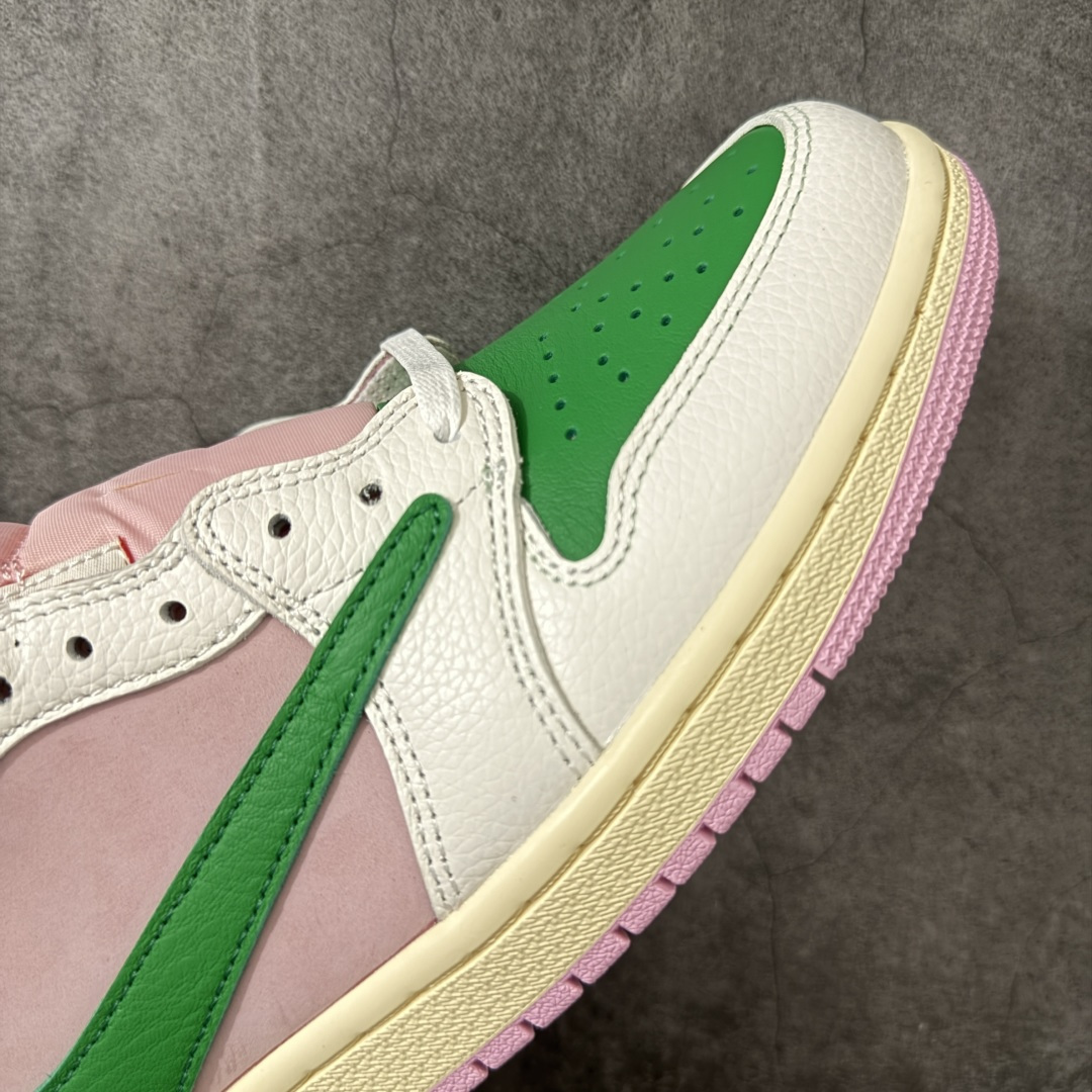 Travis Scott x Air Jordan AJ1 Low OG SPTS联名倒钩低帮 白粉绿倒钩定制款 IQ7 Travis Scott x Air Jordan AJ1 Low OG SPTS联名倒钩低帮 白粉绿倒钩定制款 IQ7
