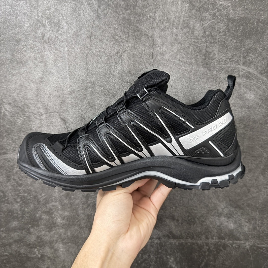 SALOMON 萨洛蒙 XA PRO 3D 户外运动 网布减震防滑透气 低帮跑步鞋 男女同款 黑银 全新品质 巅峰之作 SALOMON 萨洛蒙 XA PRO 3D 户外运动 网布减震防滑透气 低帮跑步鞋 男女同款 黑银 全新品质 巅峰之作