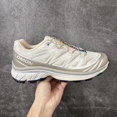 SALOMON萨洛蒙 XT-6 舒适百搭 户外越野耐磨包裹性支撑 男女同款低帮跑步鞋 白灰色 性价比版本 私模大底 超 SALOMON萨洛蒙 XT-6 舒适百搭 户外越野耐磨包裹性支撑 男女同款低帮跑步鞋 白灰色 性价比版本 私模大底 超