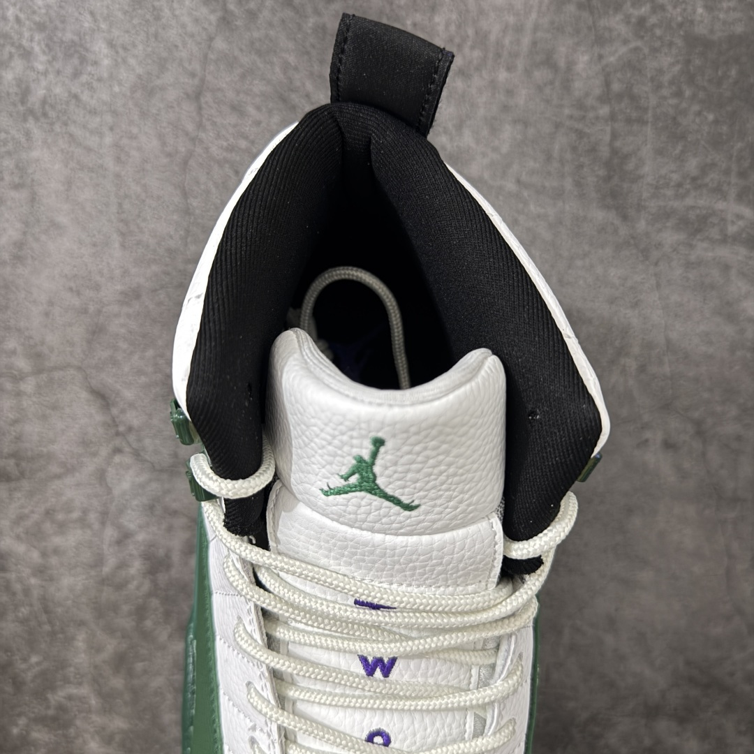 Air Jordan AJ12 Retro 白绿 雄鹿 CT8013-103 原楦原纸板开发 原汁原味12代鞋型 进口原
