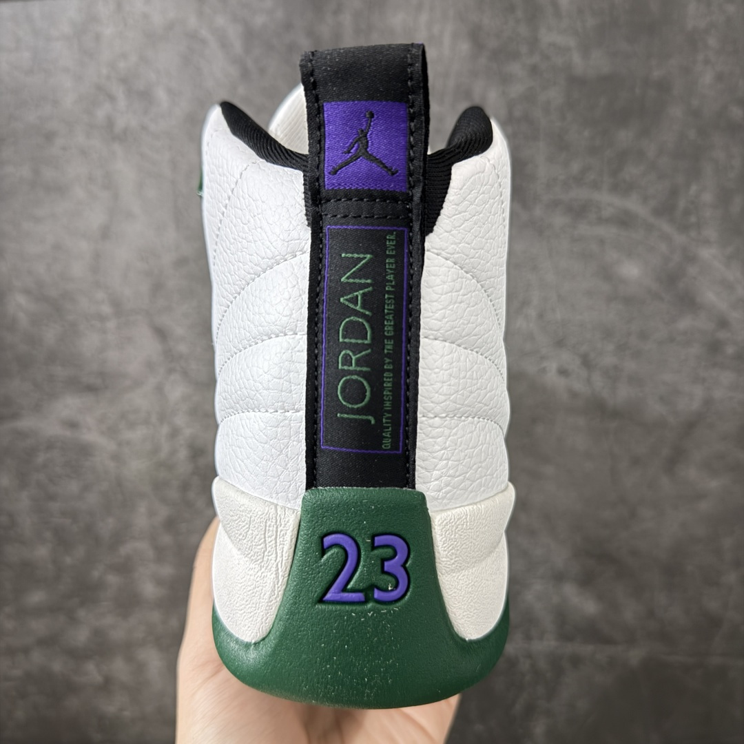 Air Jordan AJ12 Retro 白绿 雄鹿 CT8013-103 原楦原纸板开发 原汁原味12代鞋型 进口原