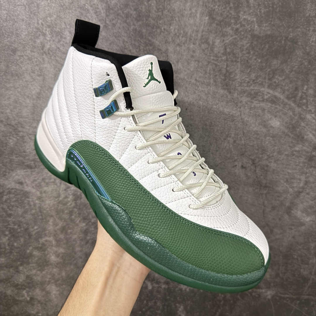 Air Jordan AJ12 Retro 白绿 雄鹿 CT8013-103 原楦原纸板开发 原汁原味12代鞋型 进口原