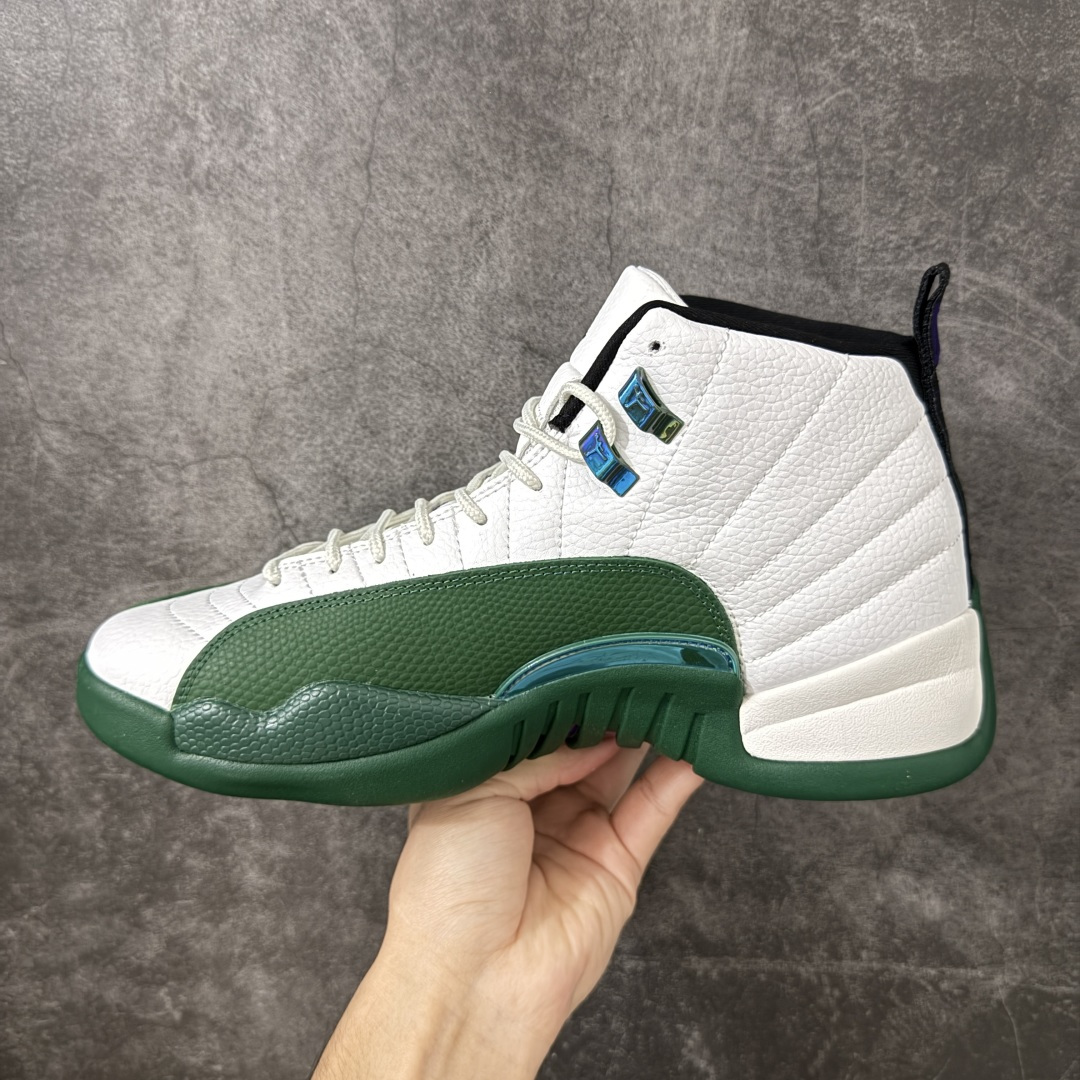 Air Jordan AJ12 Retro 白绿 雄鹿 CT8013-103 原楦原纸板开发 原汁原味12代鞋型 进口原