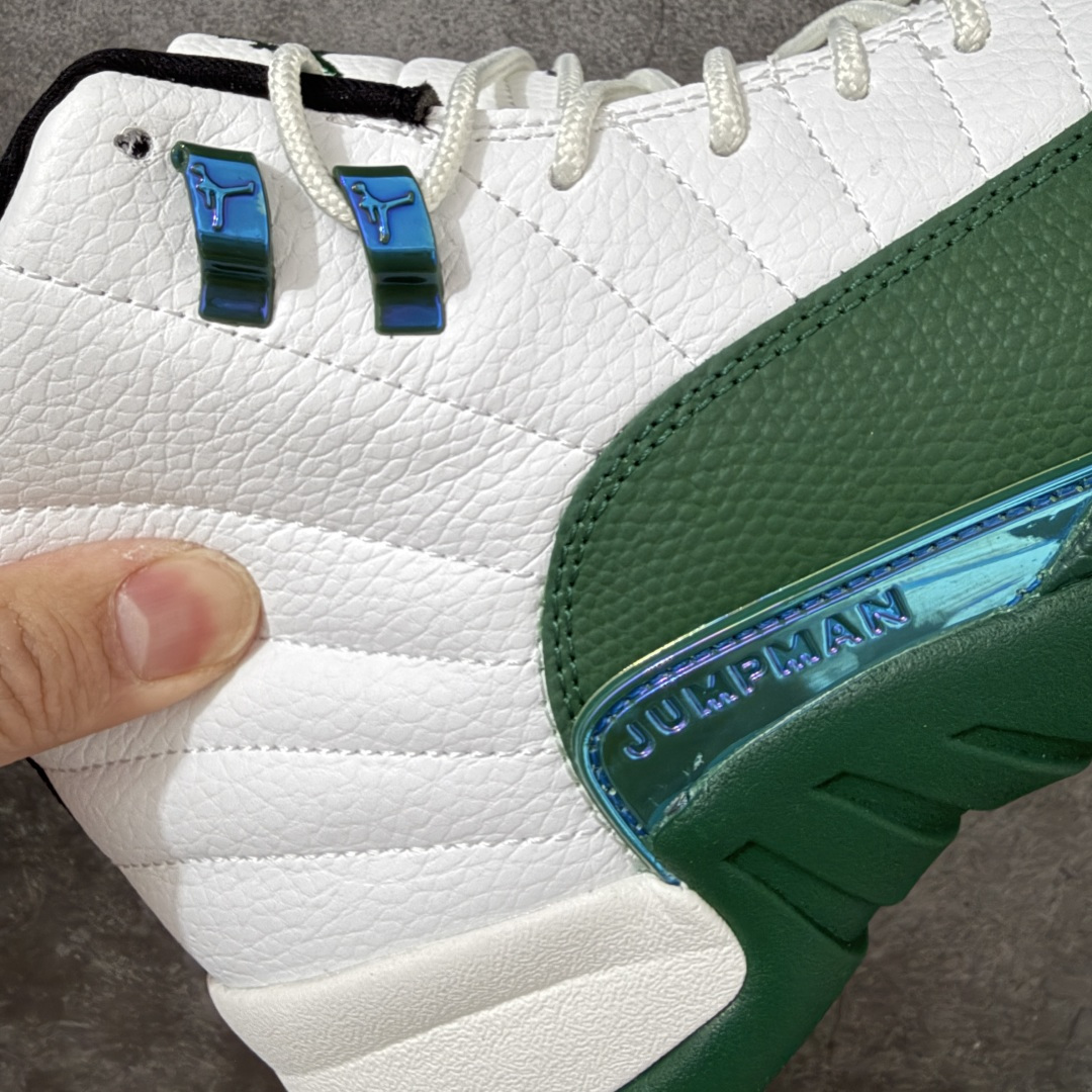 Air Jordan AJ12 Retro 白绿 雄鹿 CT8013-103 原楦原纸板开发 原汁原味12代鞋型 进口原