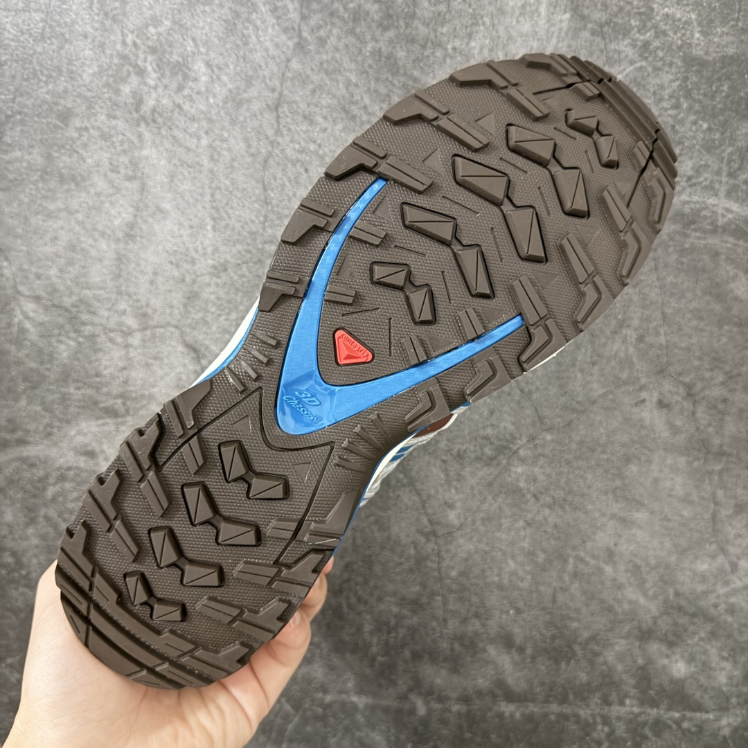 全新版本出货 纯原大厂出品 萨洛蒙 Salomon XA PRO 3D 户外轻便机能鞋 灰蓝  纯原外贸平台特供订单 耗