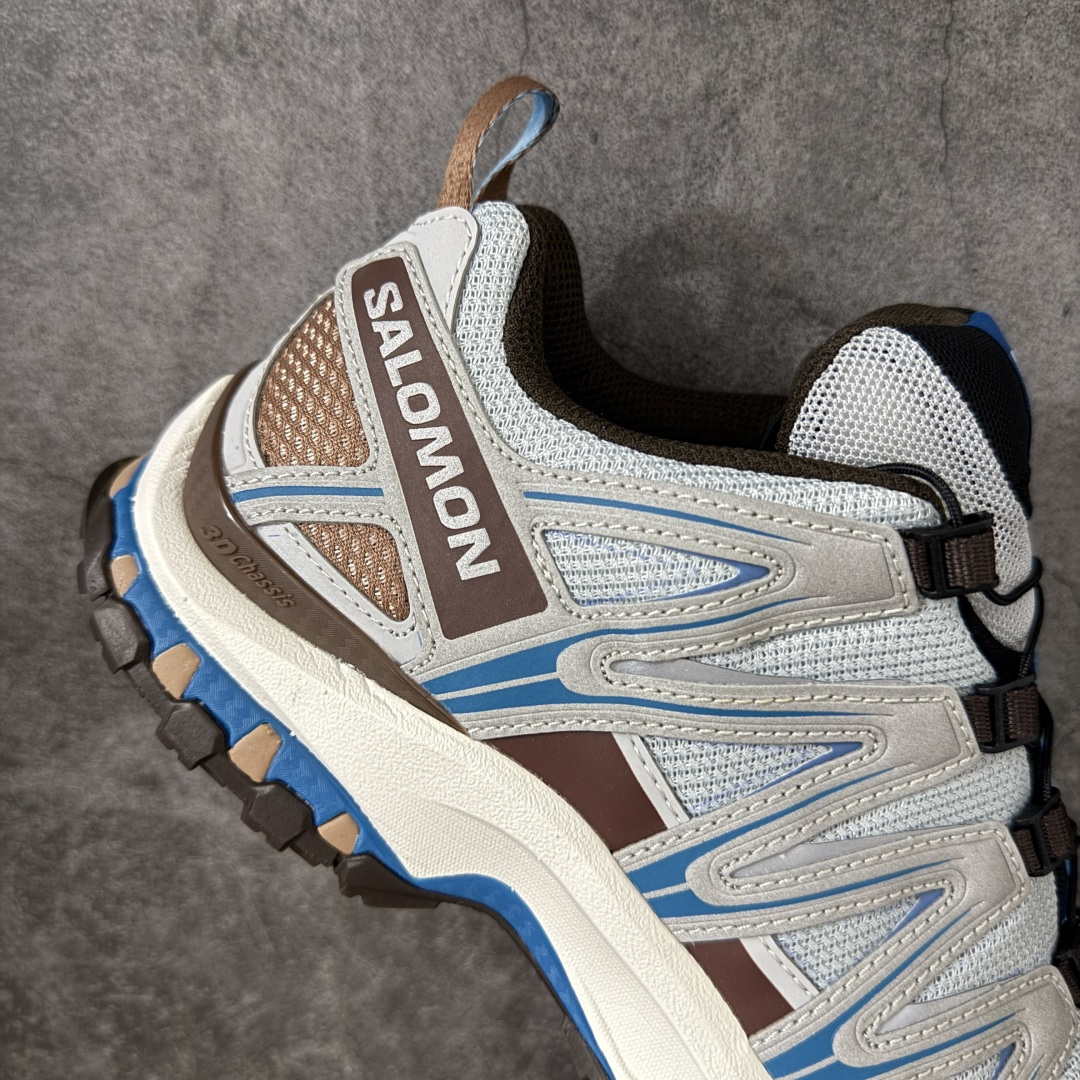 全新版本出货 纯原大厂出品 萨洛蒙 Salomon XA PRO 3D 户外轻便机能鞋 灰蓝  纯原外贸平台特供订单 耗