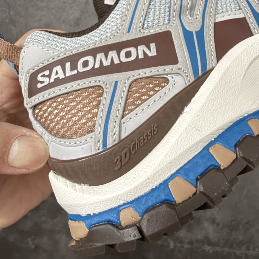 全新版本出货 纯原大厂出品 萨洛蒙 Salomon XA PRO 3D 户外轻便机能鞋 灰蓝  纯原外贸平台特供订单 耗