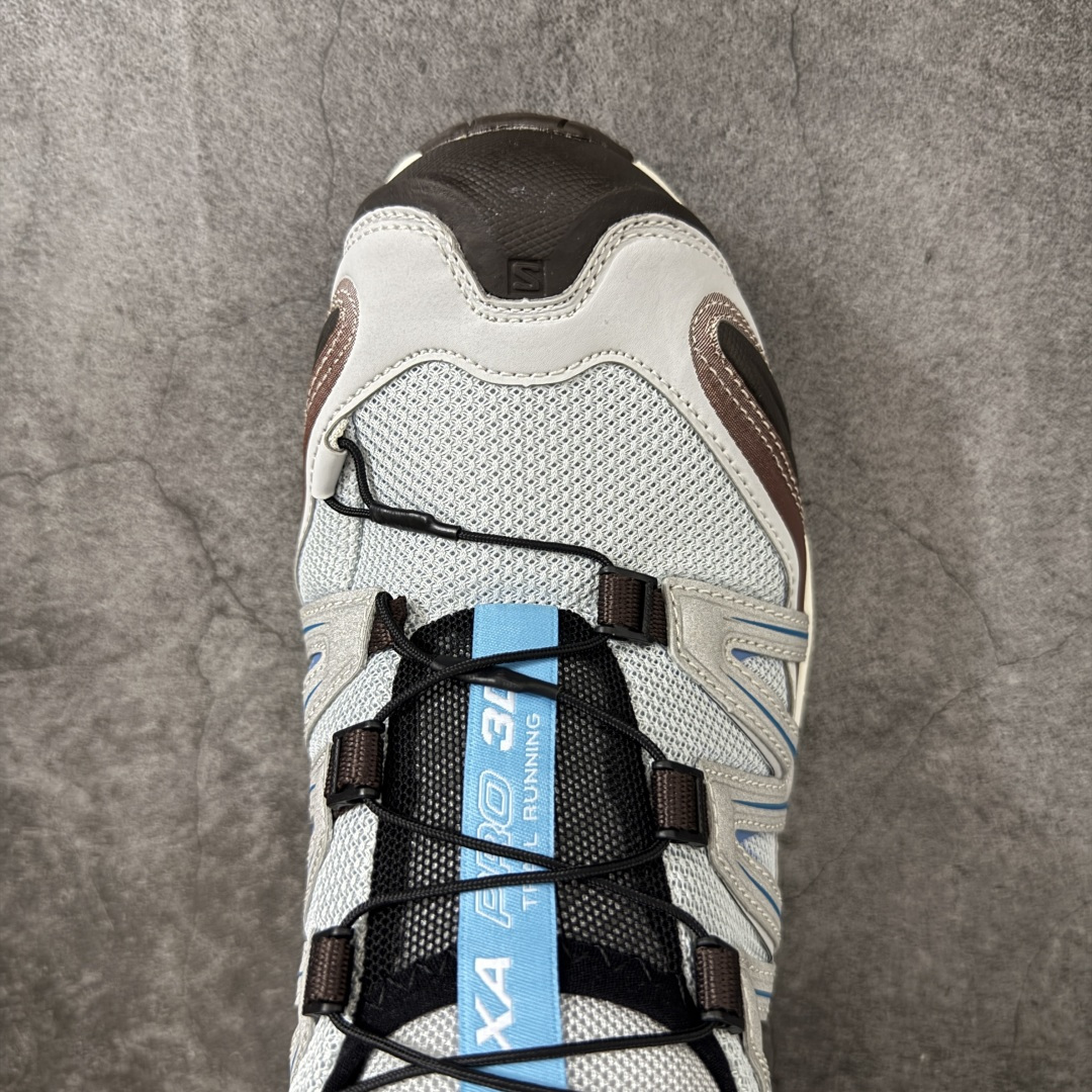 全新版本出货 纯原大厂出品 萨洛蒙 Salomon XA PRO 3D 户外轻便机能鞋 灰蓝  纯原外贸平台特供订单 耗