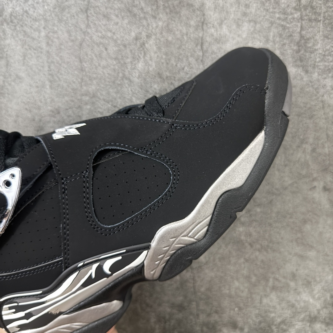 Air Jordan 8 Retro "Chrome" 高帮 复刻黑银 AJ8 乔丹8代 aj8 乔8 高邦 复刻黑灰色