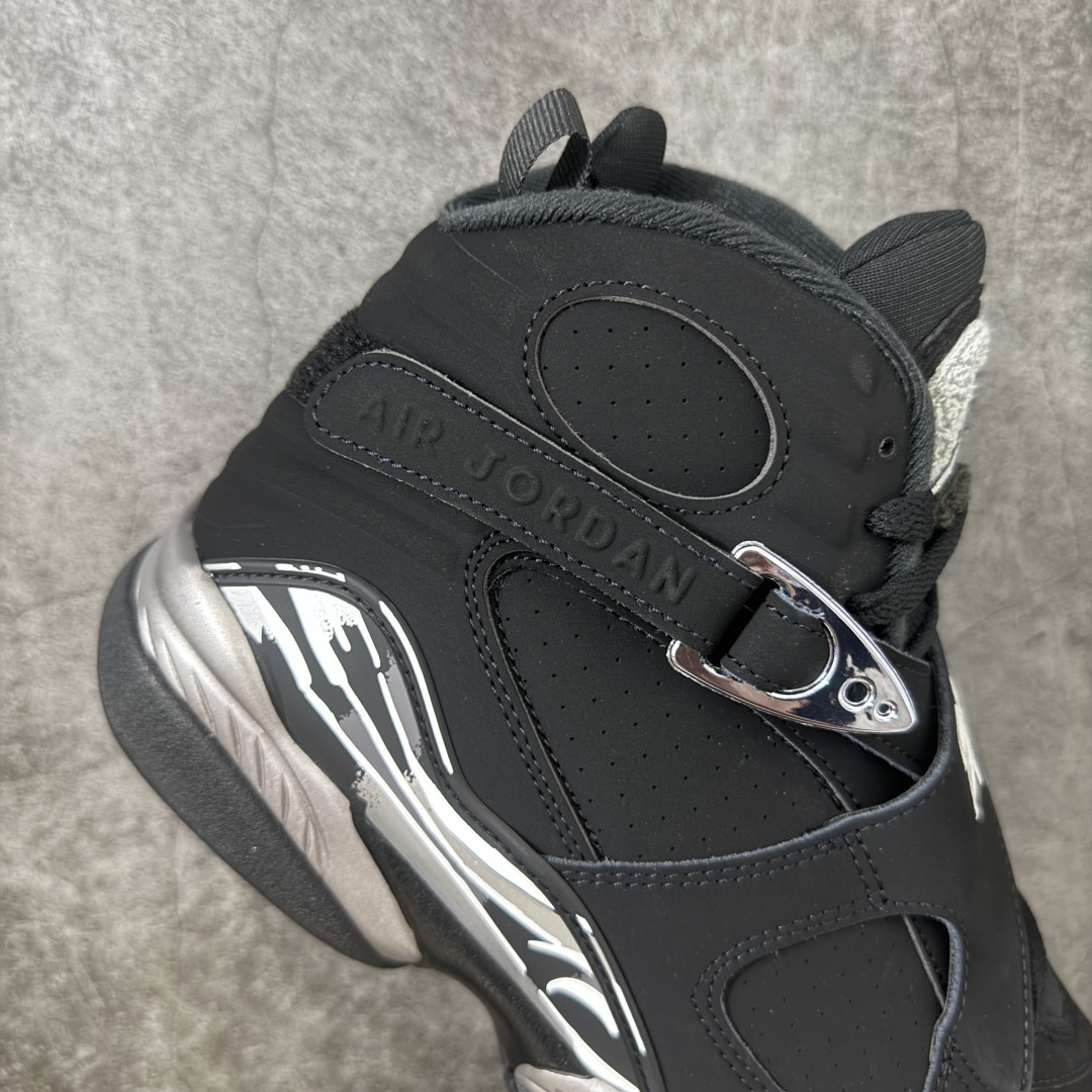 Air Jordan 8 Retro "Chrome" 高帮 复刻黑银 AJ8 乔丹8代 aj8 乔8 高邦 复刻黑灰色